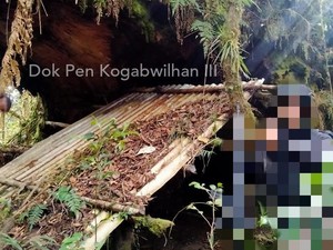 Ini Gua dan Pos Tinjau Gerilya KKB Papua yang Diungkap TNI