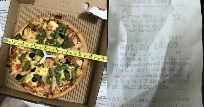 Ogah Rugi! Pria Ini Protes Diameter Pizza yang Dibelinya Kurang 2,5 Cm
