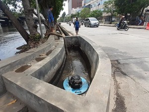 Pompa Sudah Terpasang di Kolam Olakan Jl Martadinata untuk Atasi Banjir