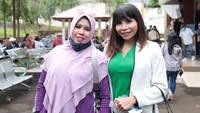 Mantan istri Kiwil tersebut mengaku dia datang untuk memberikan dukungan kepada Rohimah. (Foto: Noel/detikcom) 