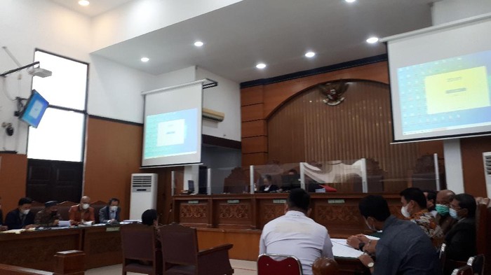 Suasana sidang praperadilan Habib Rizieq (Dwi Andayani-detikcom)