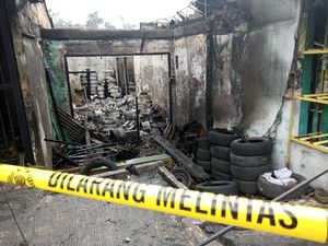 Alami Kebakaran, Begini Kondisi Lapak Barang Bekas di Bekasi Pagi Ini