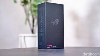 Inilah kotak kemasan Asus ROG Phone 5. Foto: Adi Fida Rahman/detikINET