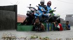Penampakan Banjir Terjang  Makassar