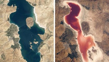 Danau ini pernah menjadi yang terbesar di Timur Tengah, tetapi telah menyusut selama beberapa dekade. Foto: dok Brightsight