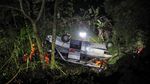 Begini Kondisi Bus yang Masuk Jurang di Sumedang