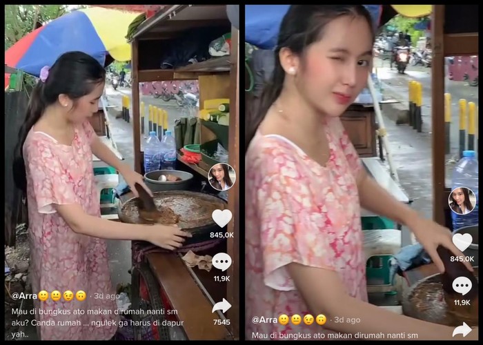 Cewek Cantik Ini Viral, Jago Ngulek dan Jualan Cilok Sambil Kedip Mata Cewek Cantik Ini Viral, Jago Ngulek dan Jualan Cilok Sambil Kedip Mata