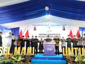 Gubernur Sumsel Resmikan 56 Infrastruktur di Lubuklinggau