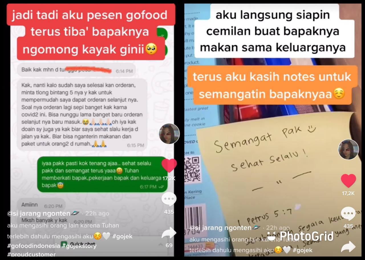 Hanya Minta Bintang 5, Ojol Ini Malah Dapat Satu Tas Snack dari Pelanggan