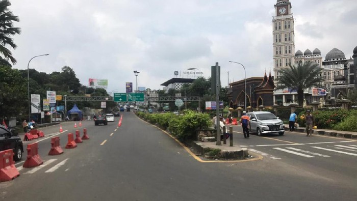 Lalin arah Puncak, Bogor, dari Simpang Gadog lancar, Kamis (11/3/2021) pukul 12.45 WIB.