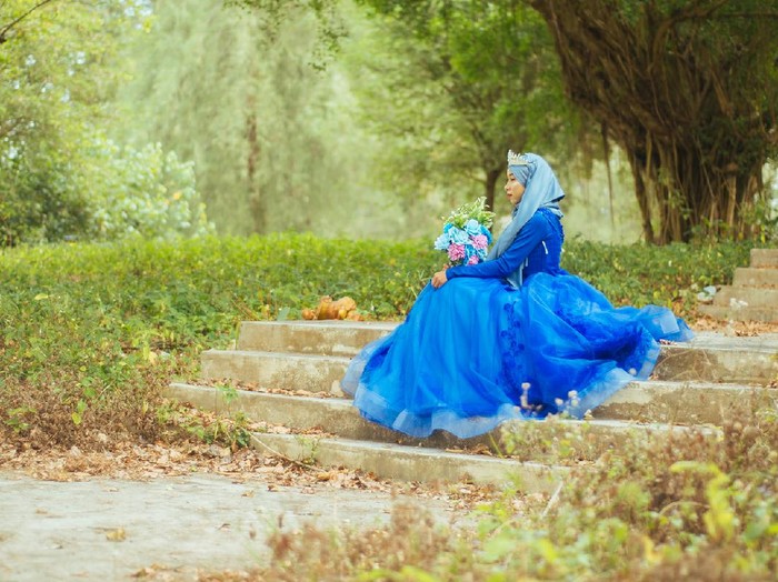 Wanita viral foto prewedding sendirian