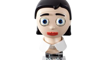 Posis ke-5 dipegang Flobi, berupa kepala robotik yang dapat mengekspresikan emosi seperti manusia. Ini dirancang sederhana dan dibuat berwujud kartun dengan sengaja agar membuat manusia lebih nyaman. Foto: Barbara Proschak & Frank Hegel