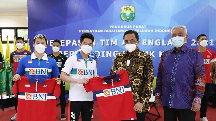 Tim Bulutangkis RI untuk All England 2021 Dilepas Ketum PBSI