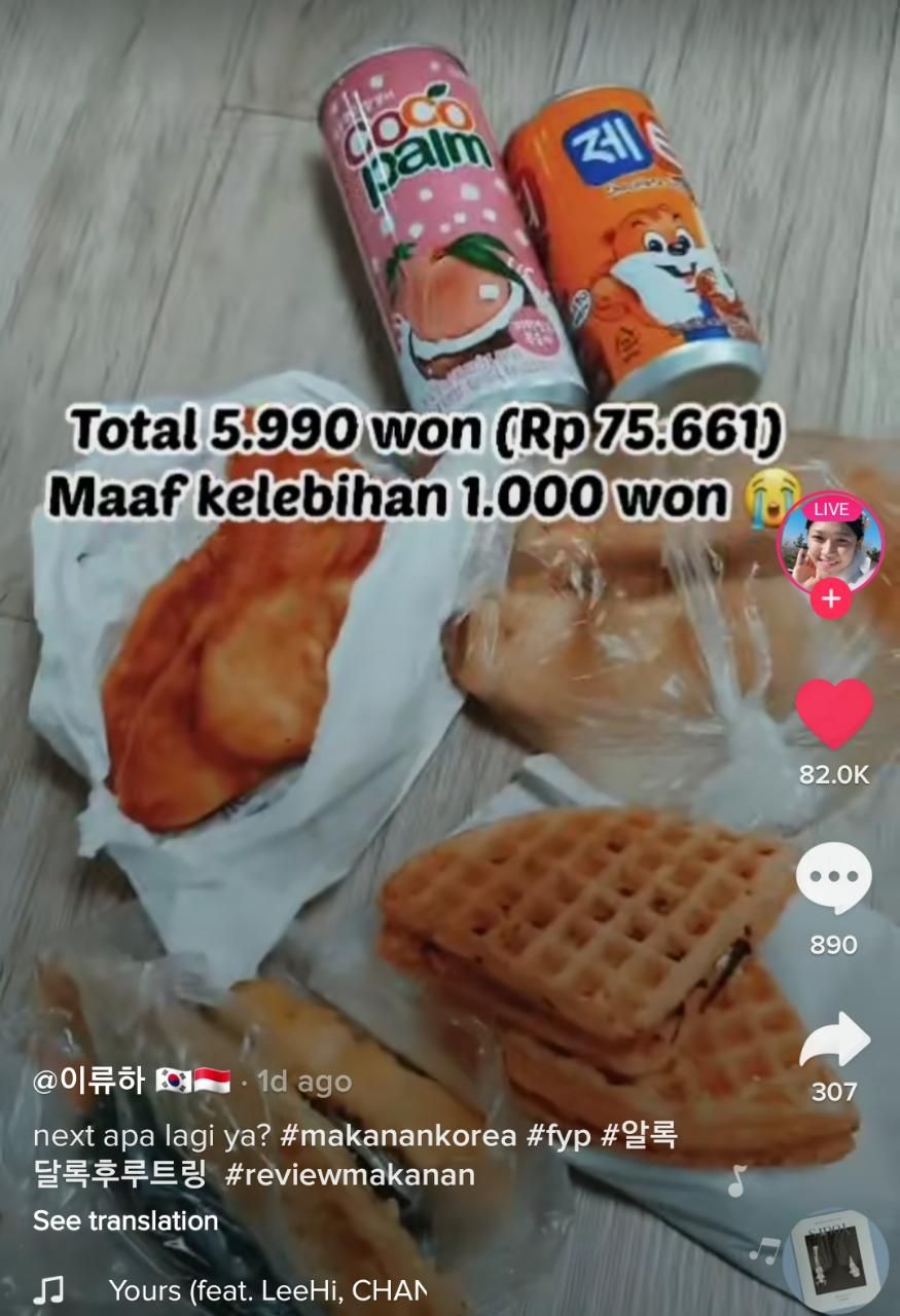Bawa 5.000 Won Netizen Ini Bisa Beli Banyak Jajanan Enak di Korea