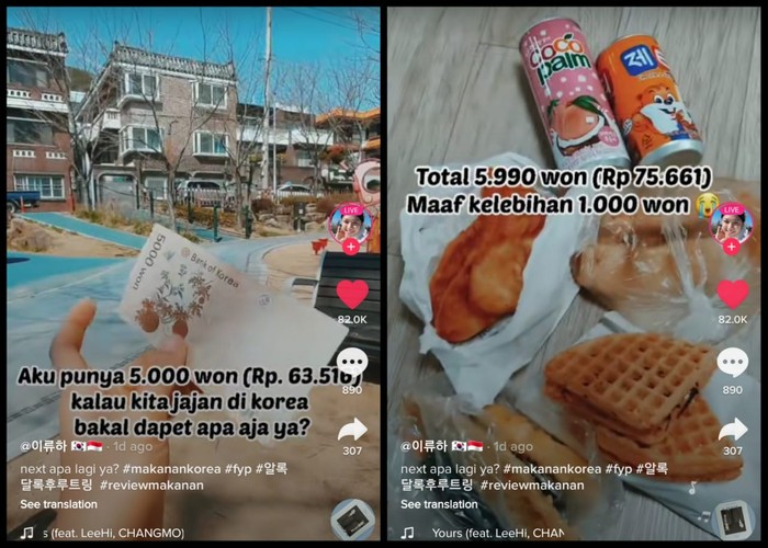 Bawa 5.000 Won Netizen Ini Bisa Beli Banyak Jajanan Enak di Korea Bawa 5.000 Won Netizen Ini Bisa Beli Banyak Jajanan Enak di Korea