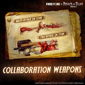 Dapatkan Kostum Survey Corps Melalui Event Ingame Kolaborasi Free Fire x Attack on Titan