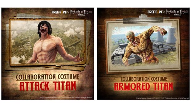 Dapatkan Kostum Survey Corps Melalui Event Ingame Kolaborasi Free Fire x Attack on Titan