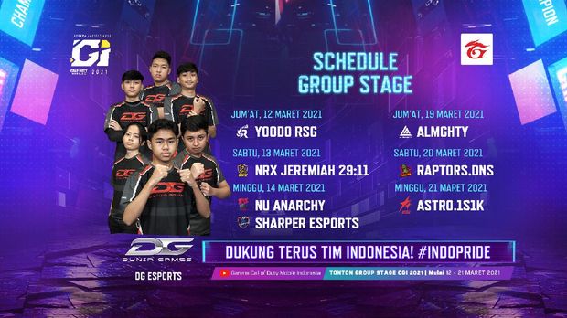 Dukung Tim Indonesia Menjadi Juara di Turnamen Kancah Regional CODM Garena Invitational 2021