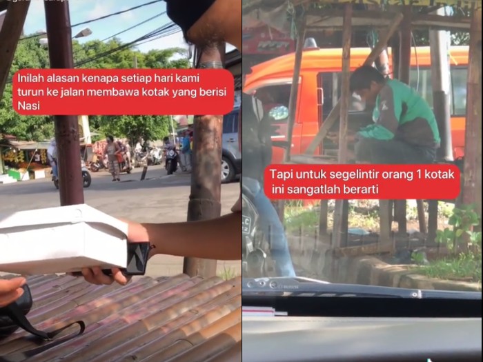 Gerakan Sarapan Berkah Arti Nasi Kotak Bagi Driver Ojol Ini Bikin Banyak Bersyukur