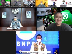 Tanggap Bencana, Gojek Diganjar Penghargaan dari BNPB