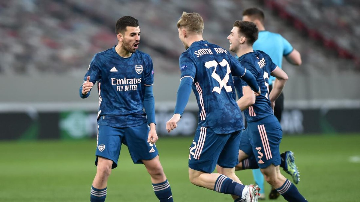 Arsenal berhasil mengalahkan Olympiakos 3-1. (Foto: Getty Images/Milos Bicanski)