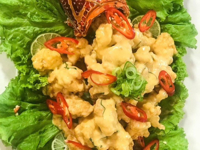Lobster Goreng Tepung Saus Telur Asin