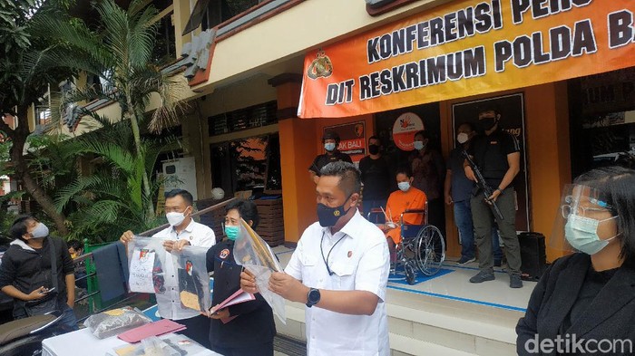 Rilis Kasus Pencurian dan Pembunuhan Polda Bali