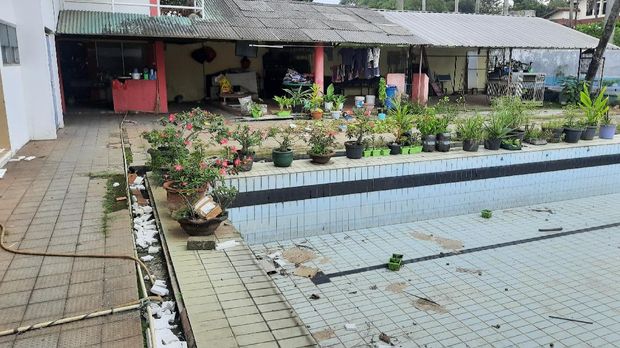 Lokasi rumah warga yang aksesnya ditutup tembok 2 meter di Ciledug