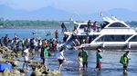 Momen Penyebrangan Kapal Cepat Jelang Nyepi di Bali