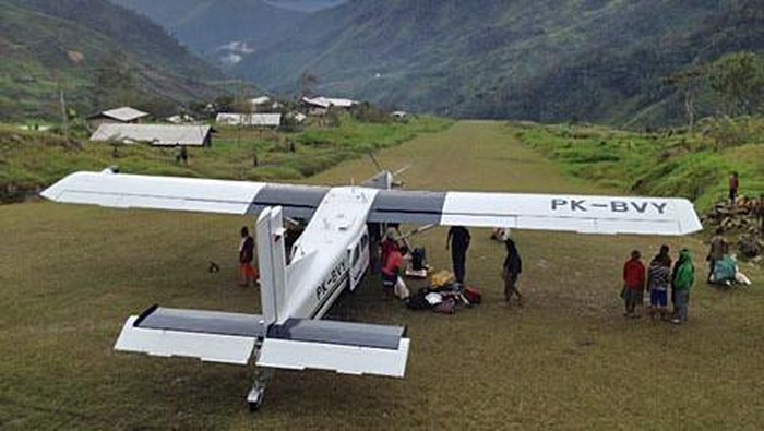 Pesawat perintis milik Susi Air di sandera KSB di Lapangan Terbang Wangbe, Kab Puncak, Jumat (12/3/2021) sekitar pukul 06.20 WIT