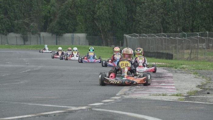Qarrar Firhand Ali berjaya di ronde pertama kelas Mini Rok Eshark Rok Cup Indonesia 2021, Sabtu (13/3/2021)