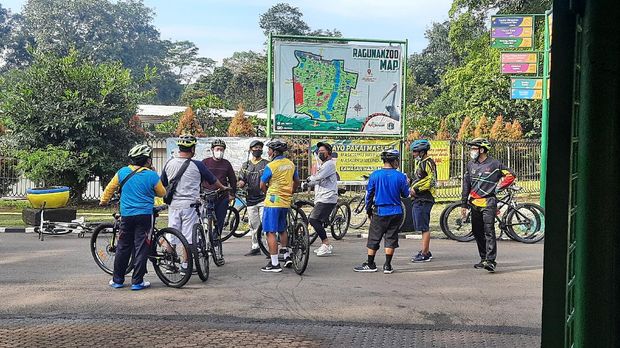 Suasana Ragunan saat kembali dibuka untuk umum (Fathan-detikcom)