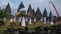 Prosesi Tawur Agung Kesanga digelar secara terbatas karena pandemi COVID-19.