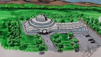 Gedung pemerintahan atau pusat penelitian terinspirasi dari bentuk jam tangan.