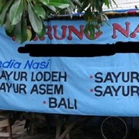 Wah siapa nih yang mau coba sayur sabun? Ada yang penasaran sama rasanya? Foto: Twitter/@nocontextwarung