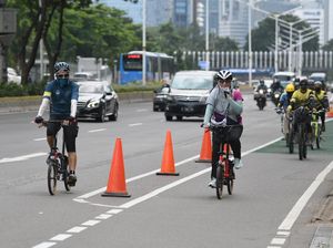 Heboh Peleton Road Bike Jalur Kanan, Bagaimana Aturan Bersepeda di DKI?