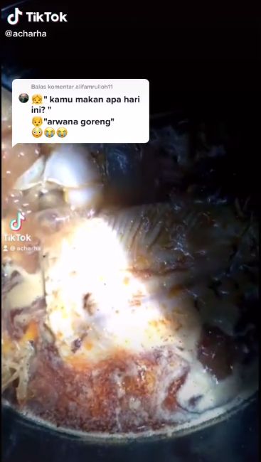 Sultan! Wanita Ini Masak Ikan Arwana Rp 10 Juta jadi Asam Pedas
