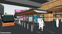 Halte juga akan disiapkan di kawasan Simpang Selatan dan Simpang Utara Stasiun Gondangdia. Hal itu tak lain guna menunjang integrasi moda transportasi di stasiun tersebut. (Foto: dok Pemprov DKI)