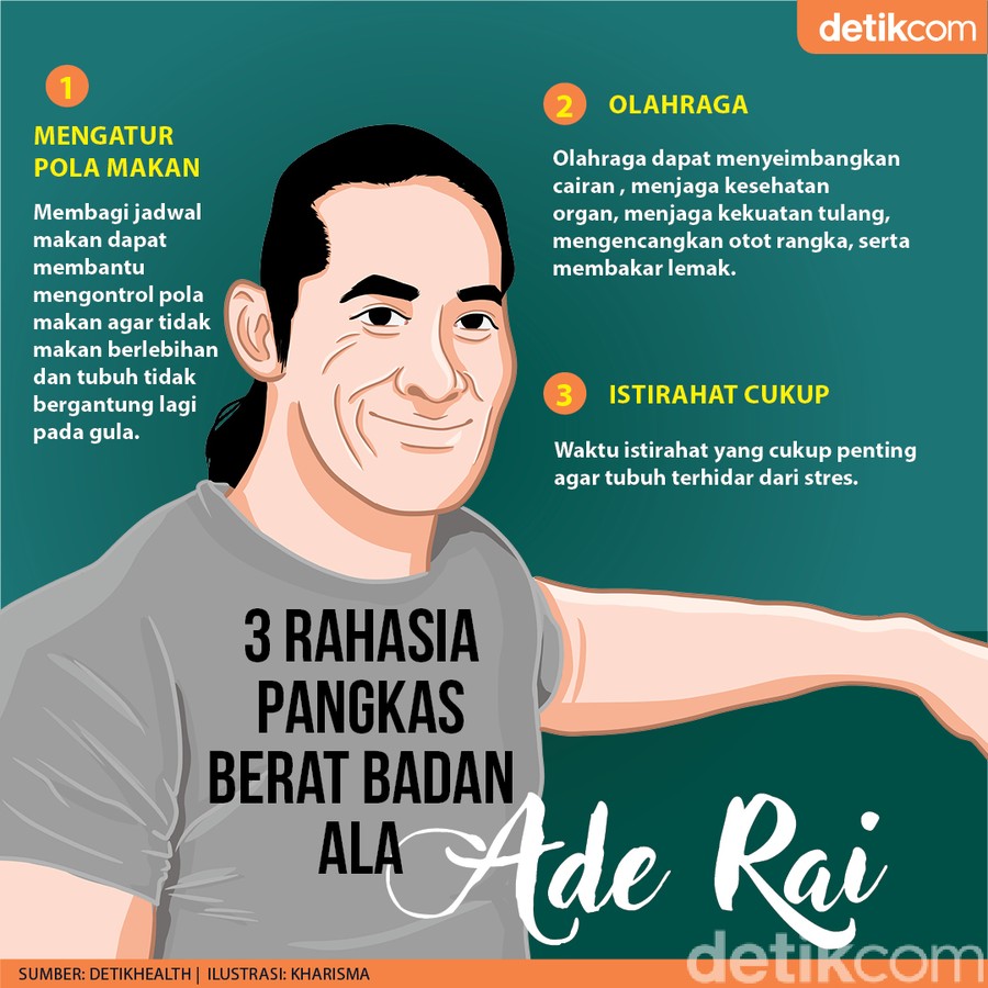 3 Tips Ade Rai Untuk Pangkas Berat Badan Secara Sehat Dan Nggak Nyiksa