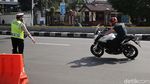 Puluhan Motor Terjaring Razia Knalpot Bising di Monas