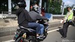 Puluhan Motor Terjaring Razia Knalpot Bising di Monas