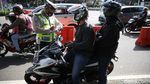 Puluhan Motor Terjaring Razia Knalpot Bising di Monas