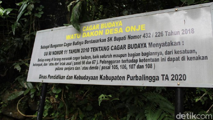 Watu Dakon, Purbalingga, Minggu (14/3/2021).