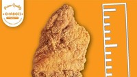 Di Jalan Surya Sumantri, Bandung, ada fried chicken murmer kekinian bernama Chaboji Fried Chicken. Menu andalannya fried chicken original atau crispy berukuran jumbo dengan harga Rp 26 ribu per potong. Foto: Instagram chaboji.id