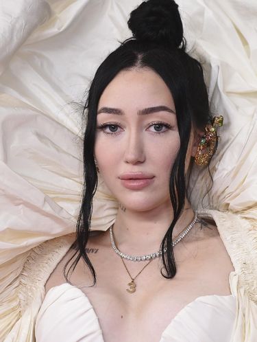 Noah Cyrus arrives at the 63rd annual Grammy Awards at the Los Angeles Convention Center on Sunday, March 14, 2021. (Photo by Jordan Strauss/Invision/AP)