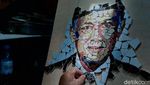 Ciamik! Keramik Bekas Disulap Jadi Mosaik Jokowi hingga SBY