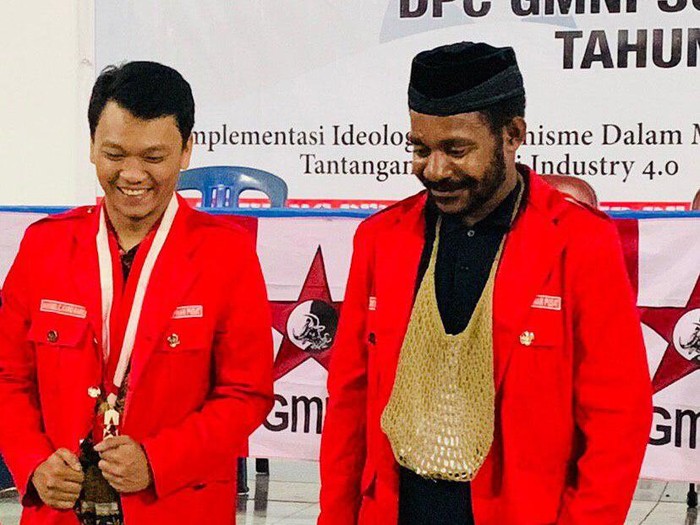 Ketua Umum DPP GMNI, Imanuel Cahyadi dan Ketua Bidang Organisasi DPP GMNI, Yoel Finse Ulimpa. (Dok GMNI)