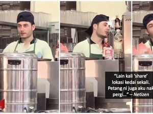 Mirip Aktor Turki, Penjaga Warung Makan Ini Tampannya Bikin Gagal Fokus!