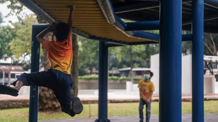 Penampakan Taman Puring Usai Dibuka Lagi untuk Umum (Foto: Andhika Prasetia/detikcom) Penampakan Taman Puring Usai Dibuka Lagi untuk Umum (Foto: Andhika Prasetia/detikcom)
