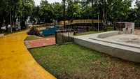 Selain Taman Puring, terdapat 24 taman kota dan 3 hutan kota yang kembali dibuka di masa Penerapan Pembatasan Kegiatan Masyarakat (PPKM). (Foto: Andhika Prasetia/detikcom)